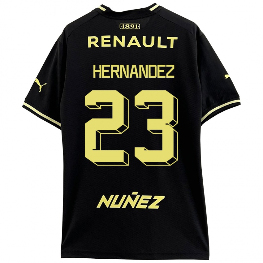 Homme Maillot Abel Hernandez #23 Noir Tenues Extérieur 2023/24 T-Shirt Belgique