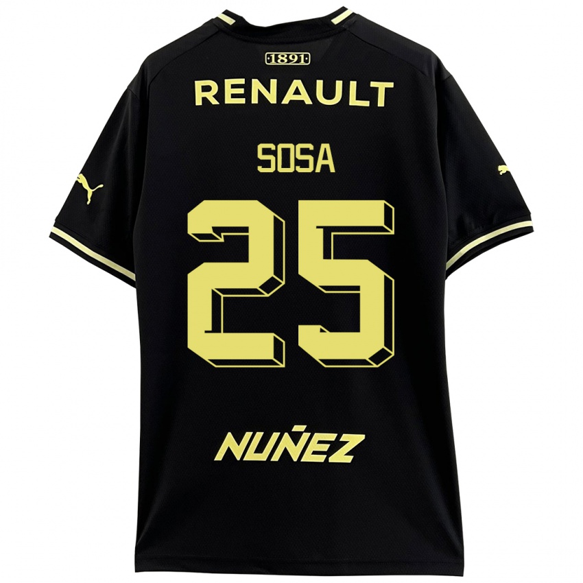 Heren Ignacio Sosa #25 Zwart Uitshirt Uittenue 2023/24 T-Shirt België