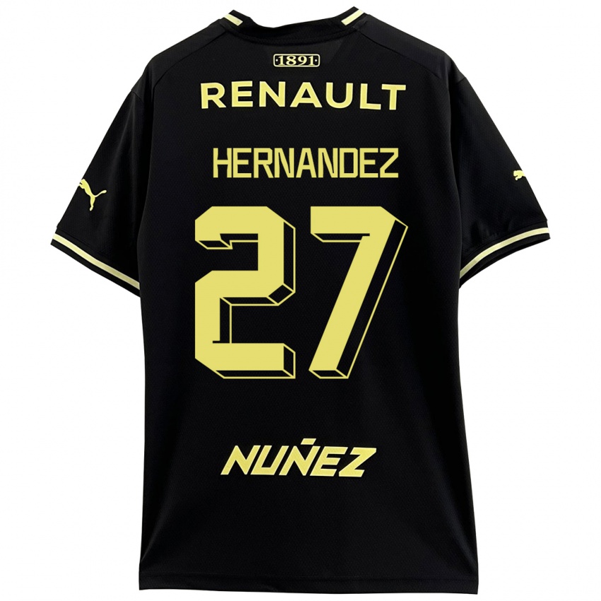 Heren Lucas Hernández #27 Zwart Uitshirt Uittenue 2023/24 T-Shirt België