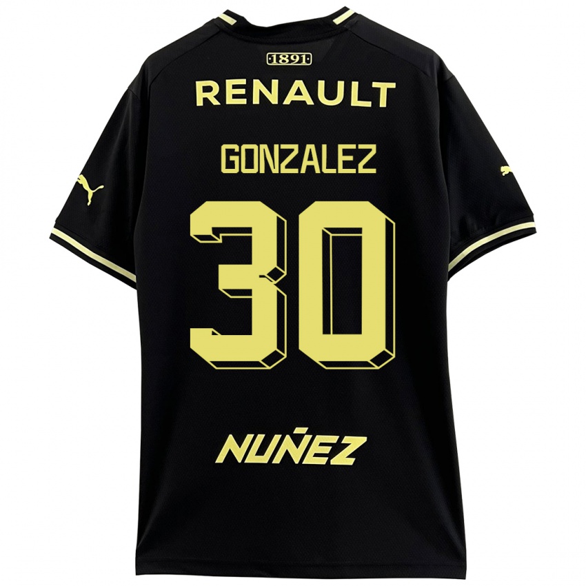 Heren Ángel González #30 Zwart Uitshirt Uittenue 2023/24 T-Shirt België