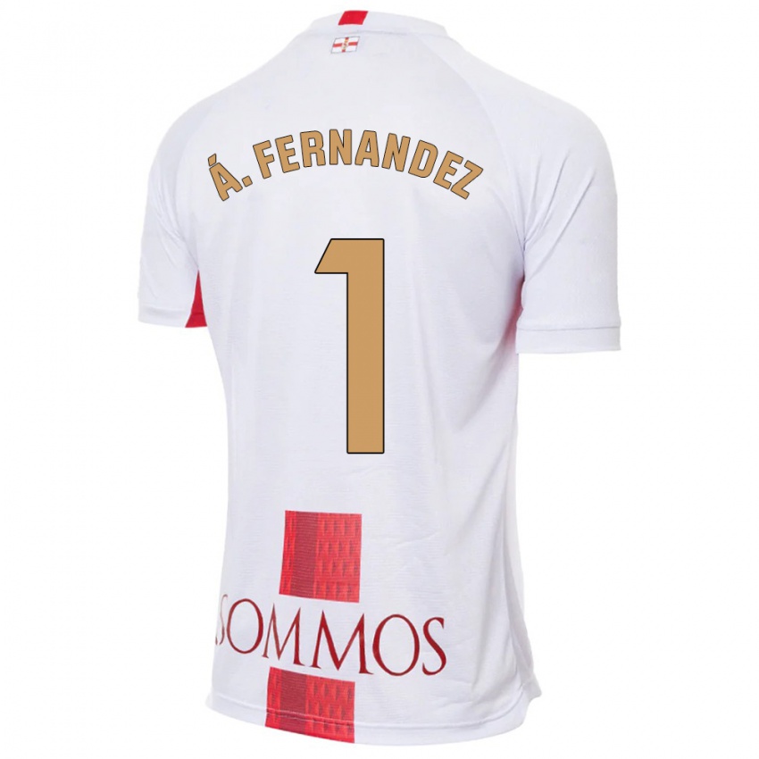 Heren Alvaro Fernandez #1 Wit Uitshirt Uittenue 2023/24 T-Shirt België