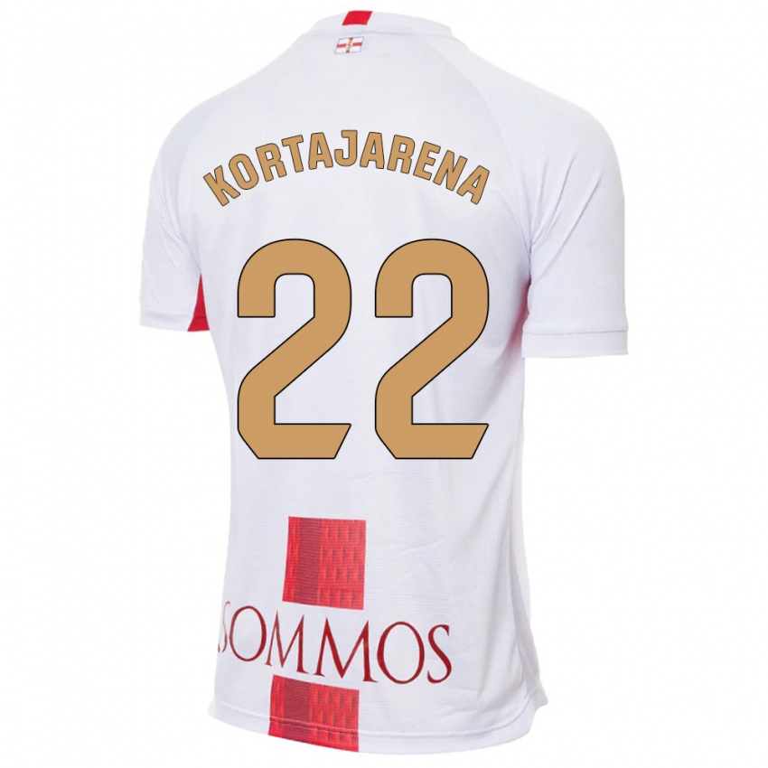 Heren Iker Kortajarena #22 Wit Uitshirt Uittenue 2023/24 T-Shirt België