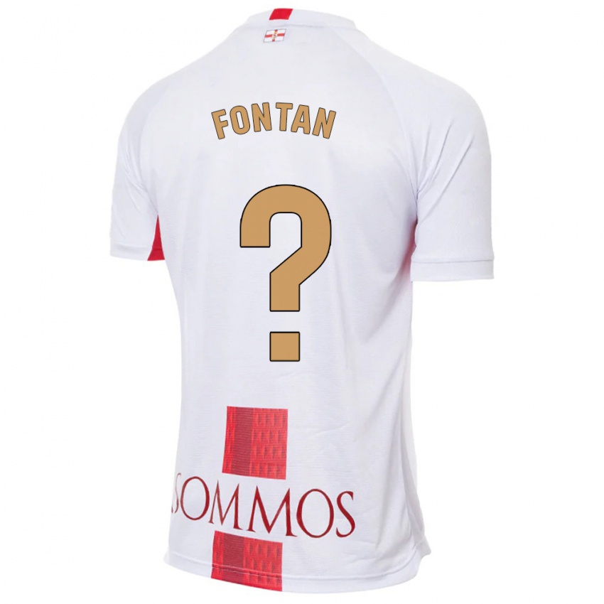 Heren Nico Fontán #0 Wit Uitshirt Uittenue 2023/24 T-Shirt België