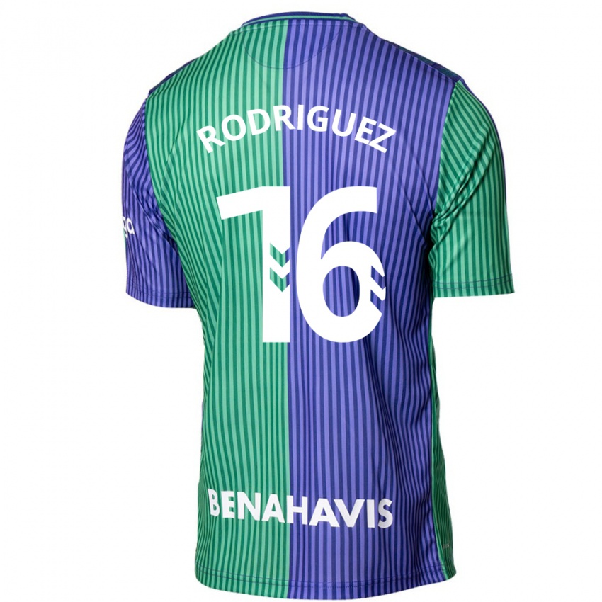 Heren Genaro Rodríguez #16 Groen Blauw Uitshirt Uittenue 2023/24 T-Shirt België