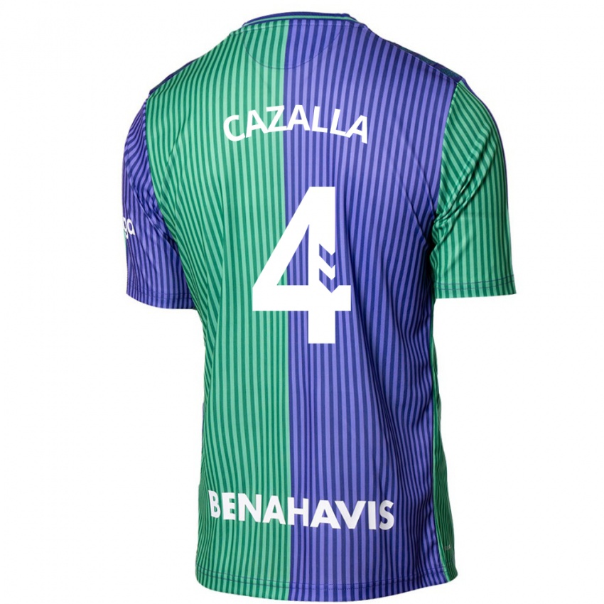 Heren Marta Cazalla #4 Groen Blauw Uitshirt Uittenue 2023/24 T-Shirt België