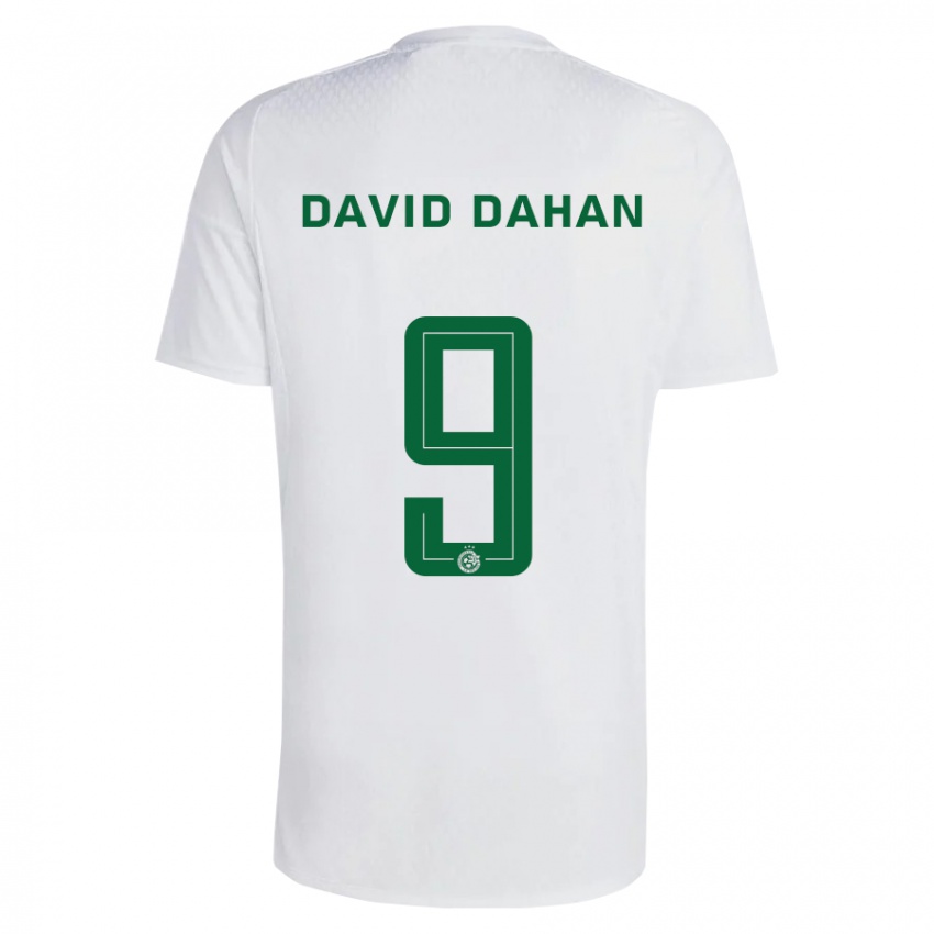 Heren Omer David Dahan #9 Groen Blauw Uitshirt Uittenue 2023/24 T-Shirt België