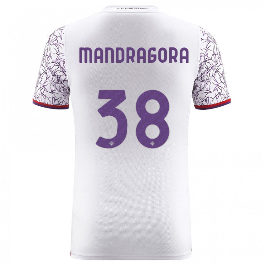 Heren Rolando Mandragora #38 Wit Uitshirt Uittenue 2023/24 T-Shirt België