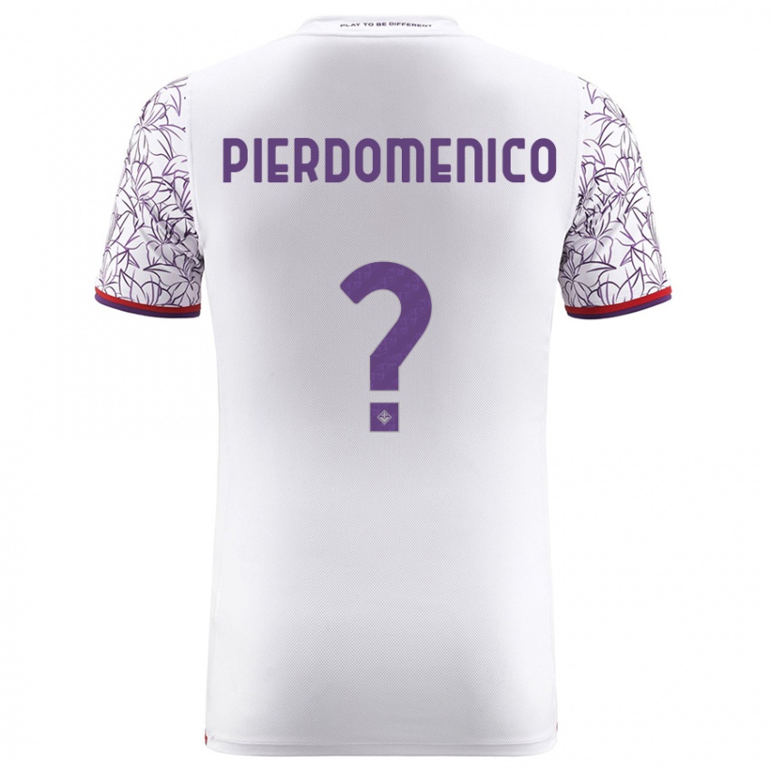 Heren Jacopo Di Pierdomenico #0 Wit Uitshirt Uittenue 2023/24 T-Shirt België