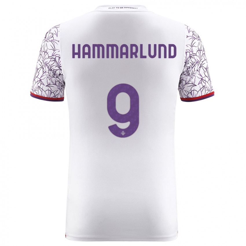 Heren Pauline Hammarlund #9 Wit Uitshirt Uittenue 2023/24 T-Shirt België