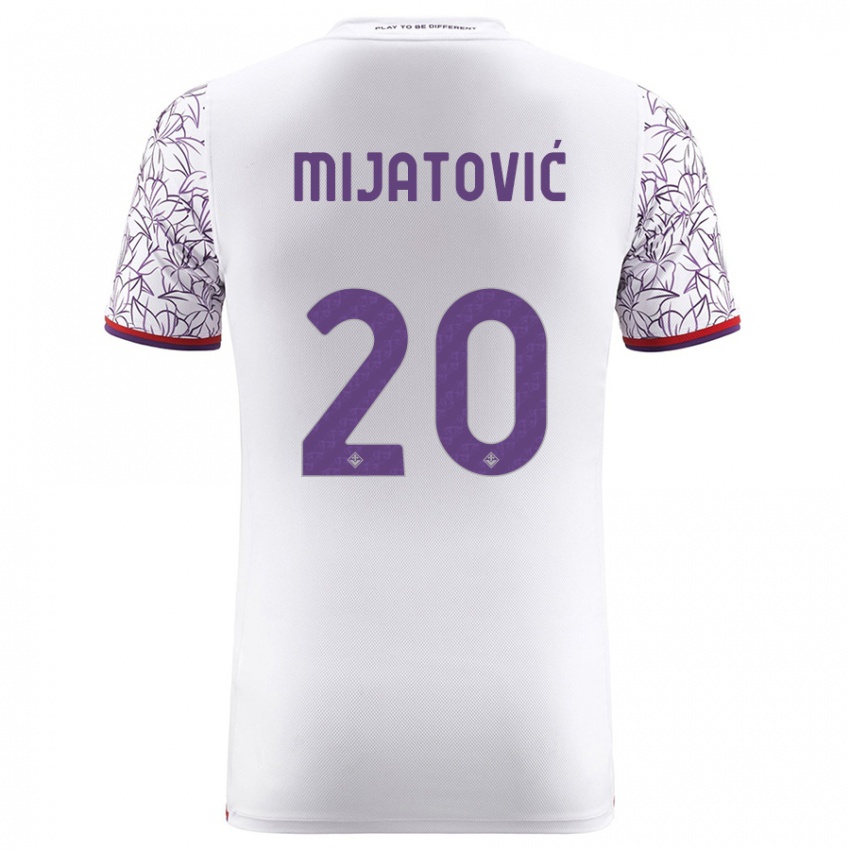 Heren Milica Mijatović #20 Wit Uitshirt Uittenue 2023/24 T-Shirt België