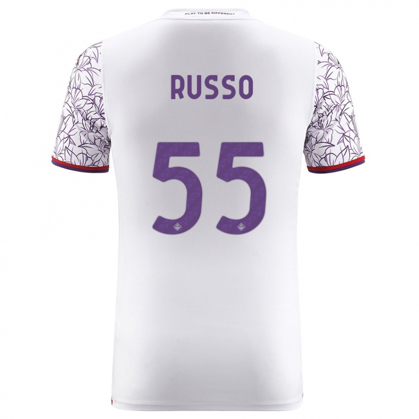 Heren Federica Russo #55 Wit Uitshirt Uittenue 2023/24 T-Shirt België