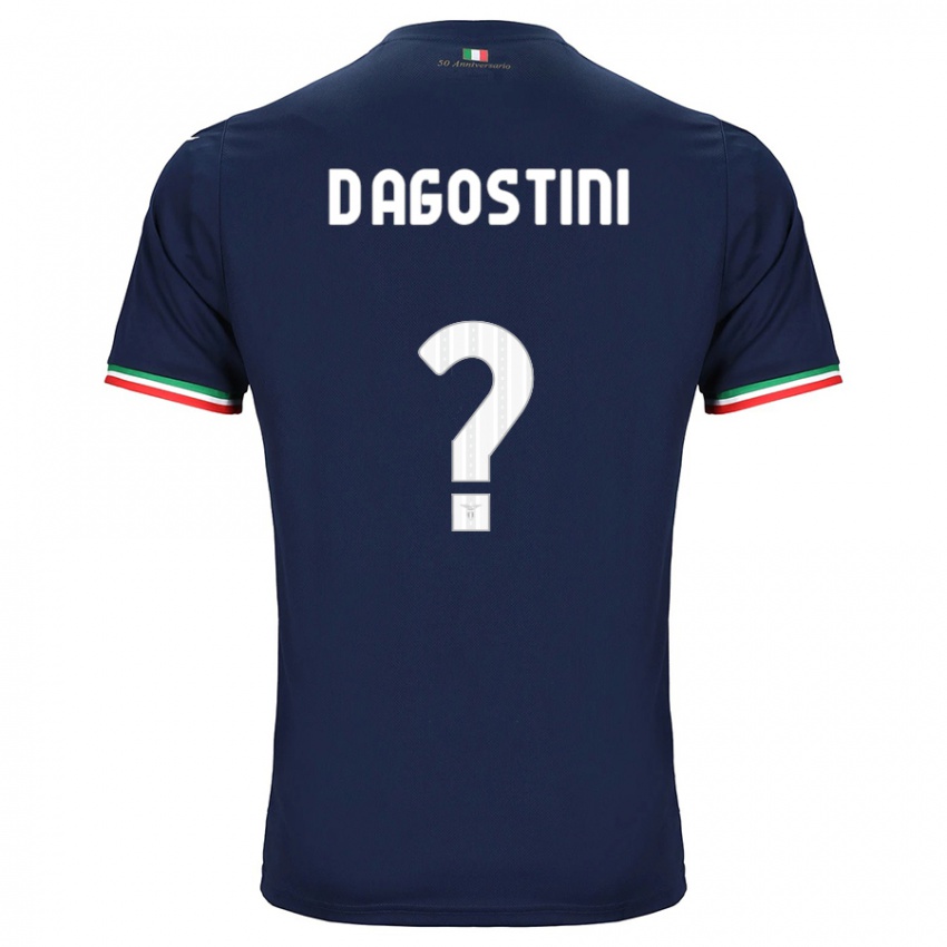Heren Stefano D'agostini #0 Marine Uitshirt Uittenue 2023/24 T-Shirt België
