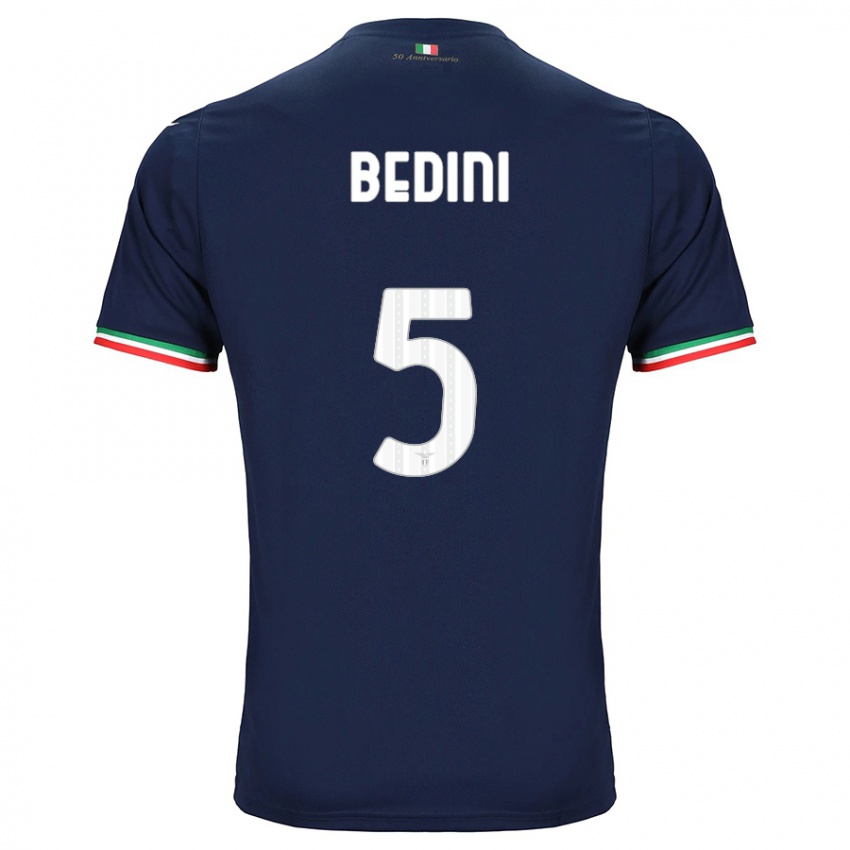 Heren Filippo Bedini #5 Marine Uitshirt Uittenue 2023/24 T-Shirt België