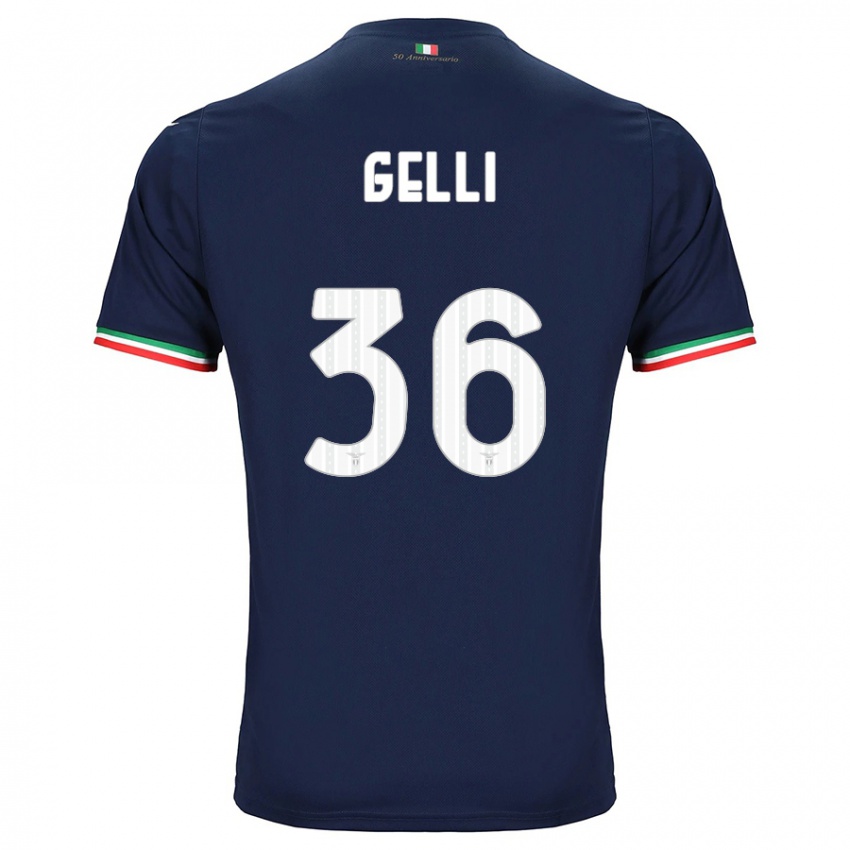 Heren Valerio Gelli #36 Marine Uitshirt Uittenue 2023/24 T-Shirt België