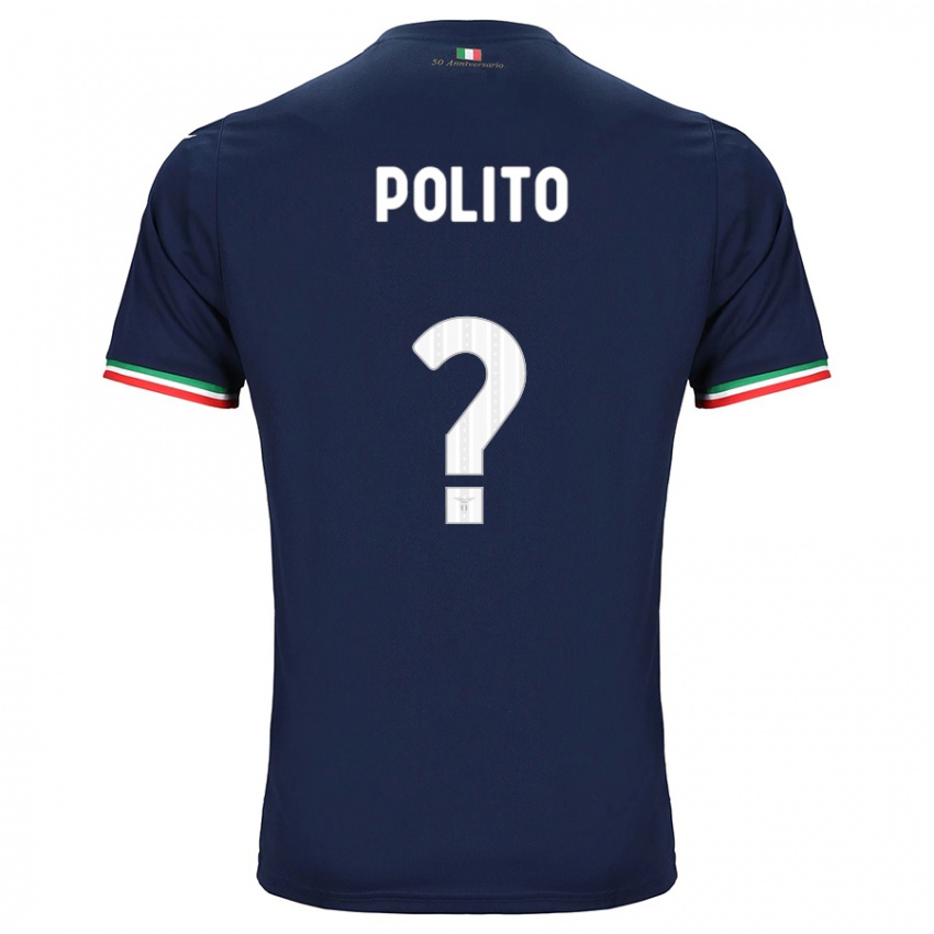 Heren Alessandro Polito #0 Marine Uitshirt Uittenue 2023/24 T-Shirt België