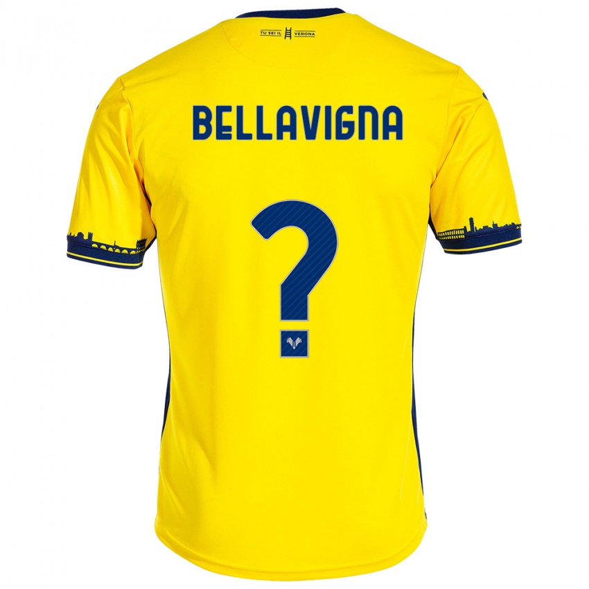 Heren Marco Bellavigna #0 Geel Uitshirt Uittenue 2023/24 T-Shirt België