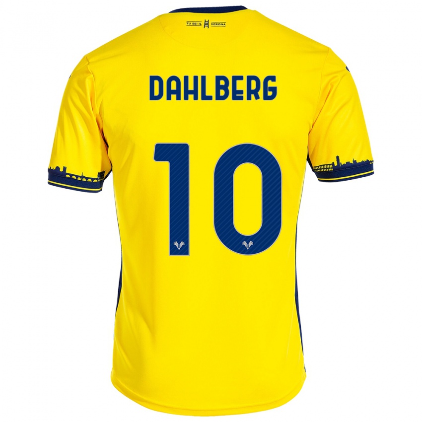 Heren Jonna Dahlberg #10 Geel Uitshirt Uittenue 2023/24 T-Shirt België