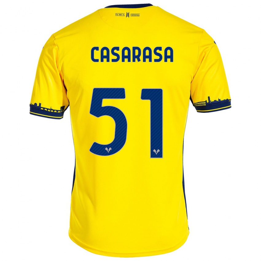 Herren Asia Casarasa #51 Gelb Auswärtstrikot Trikot 2023/24 T-Shirt Belgien
