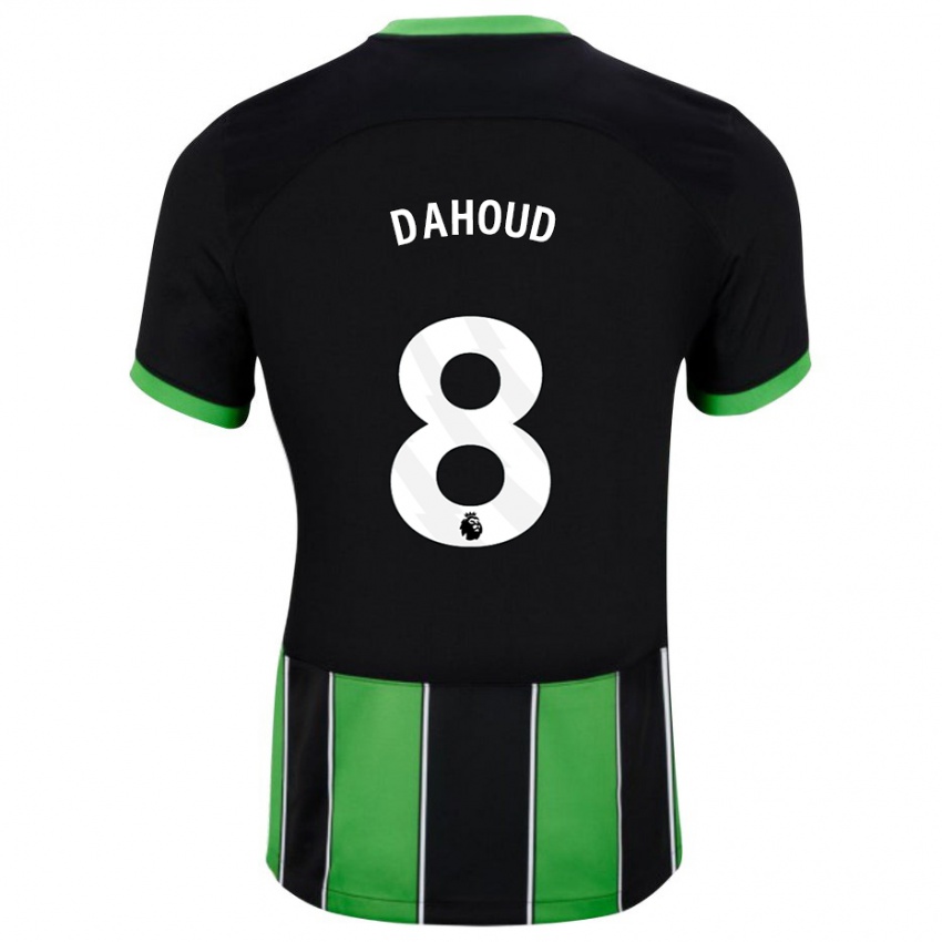 Heren Mahmoud Dahoud #8 Zwart Groen Uitshirt Uittenue 2023/24 T-Shirt België