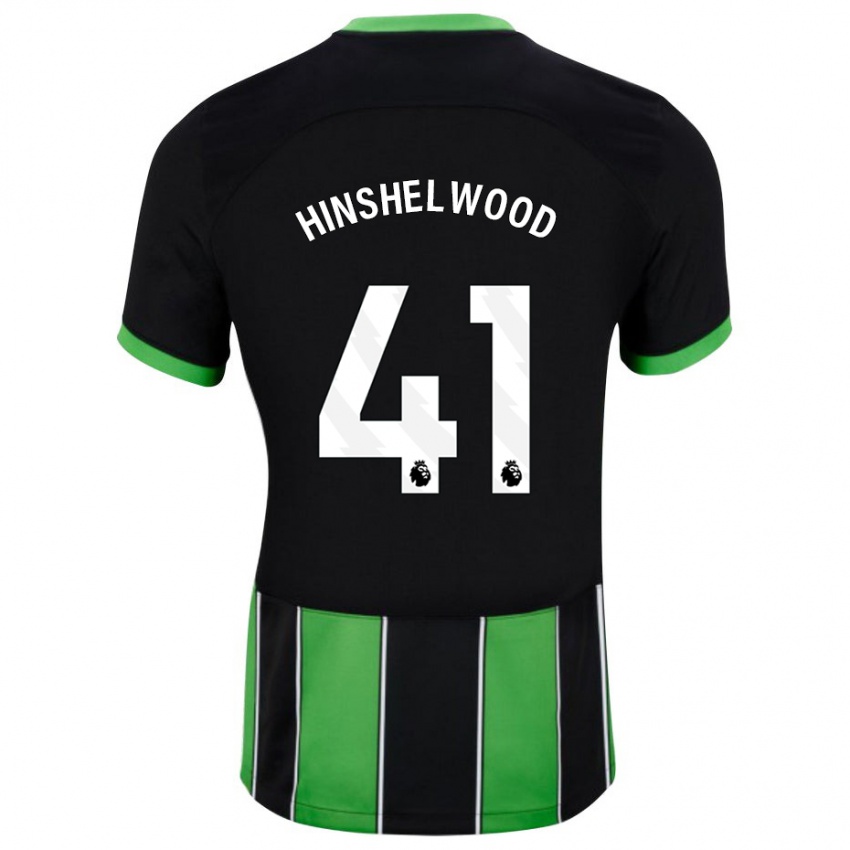 Heren Jack Hinshelwood #41 Zwart Groen Uitshirt Uittenue 2023/24 T-Shirt België