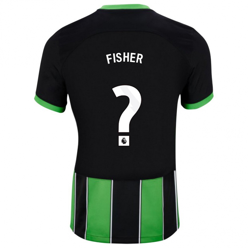 Herren Hugo Fisher #0 Schwarz Grün Auswärtstrikot Trikot 2023/24 T-Shirt Belgien