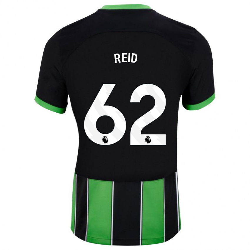 Herren Tommy Reid #62 Schwarz Grün Auswärtstrikot Trikot 2023/24 T-Shirt Belgien