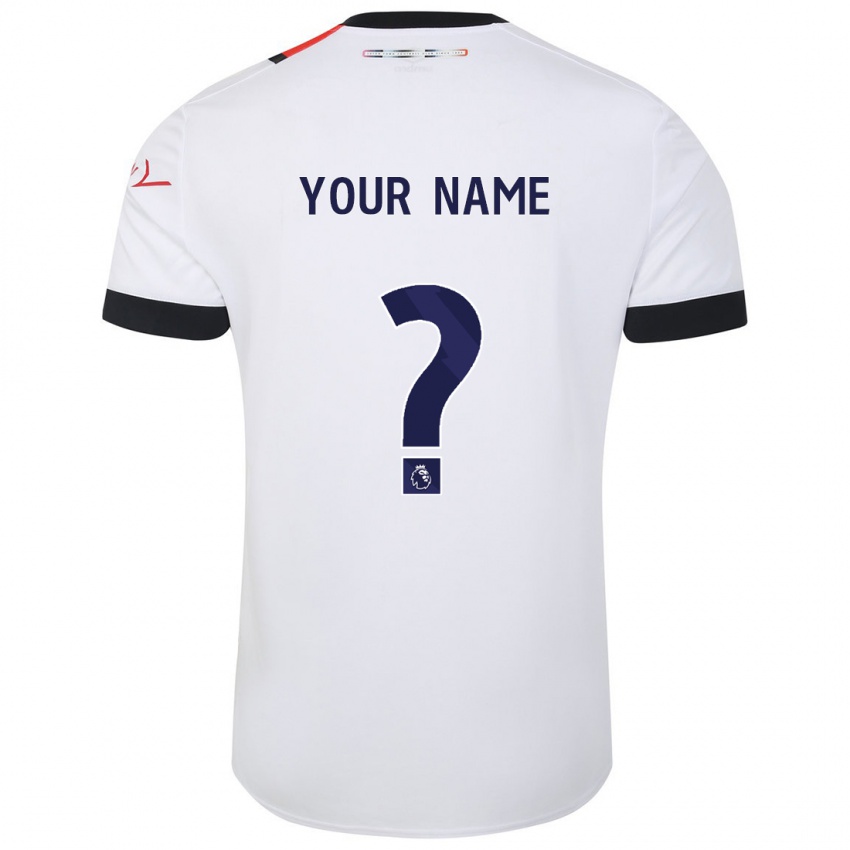 Homme Maillot Votre Nom #0 Blanc Tenues Extérieur 2023/24 T-Shirt Belgique