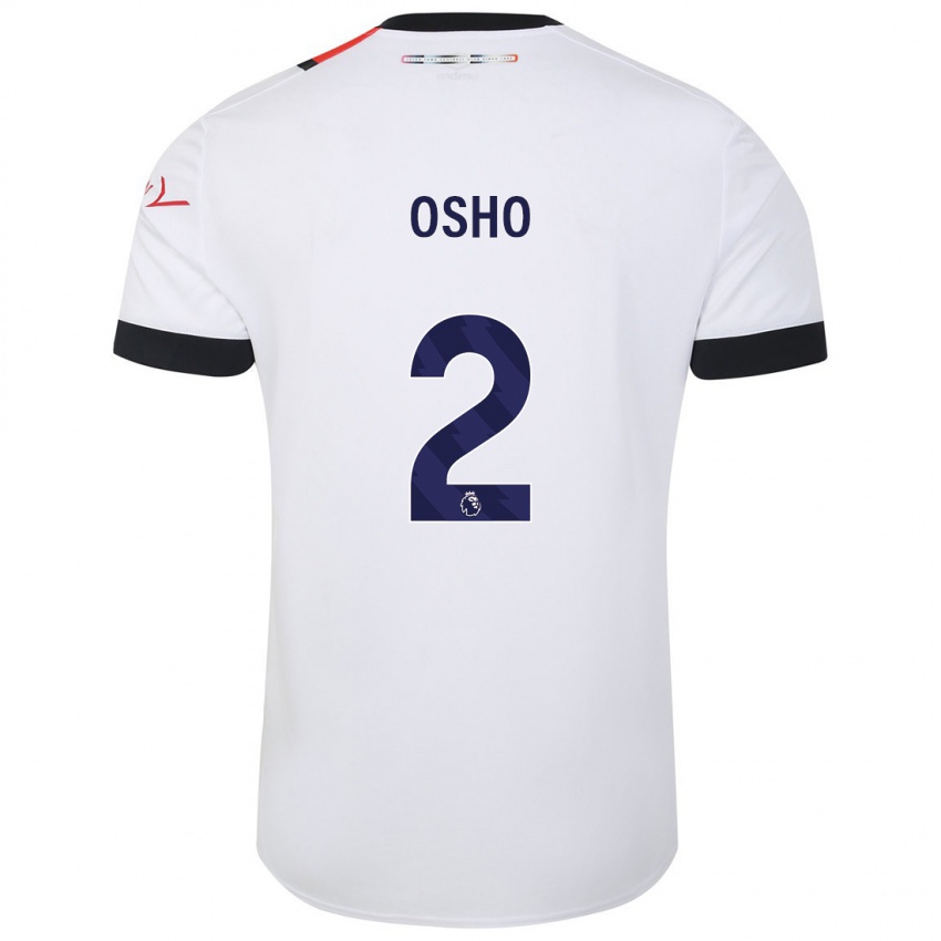 Heren Gabriel Osho #2 Wit Uitshirt Uittenue 2023/24 T-Shirt België