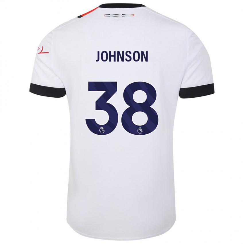 Heren Joe Johnson #38 Wit Uitshirt Uittenue 2023/24 T-Shirt België