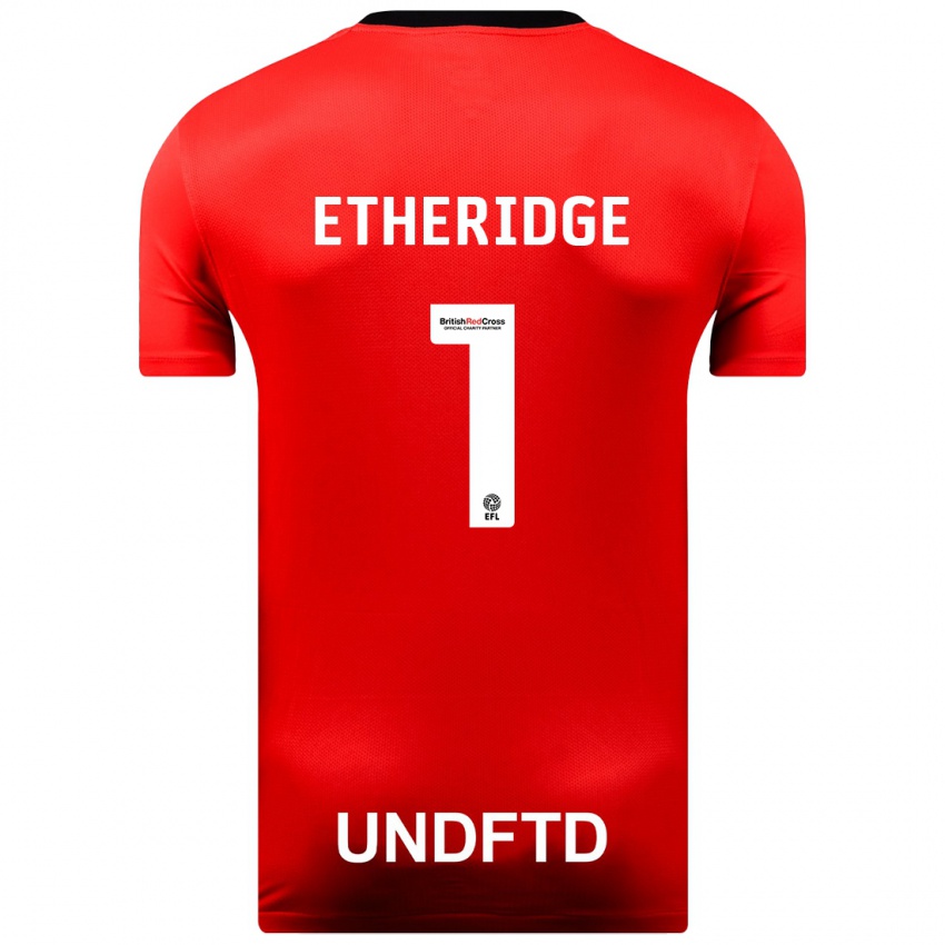 Herren Neil Etheridge #1 Rot Auswärtstrikot Trikot 2023/24 T-Shirt Belgien