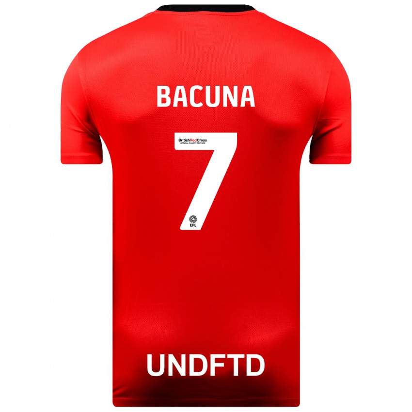 Heren Juninho Bacuna #7 Rood Uitshirt Uittenue 2023/24 T-Shirt België