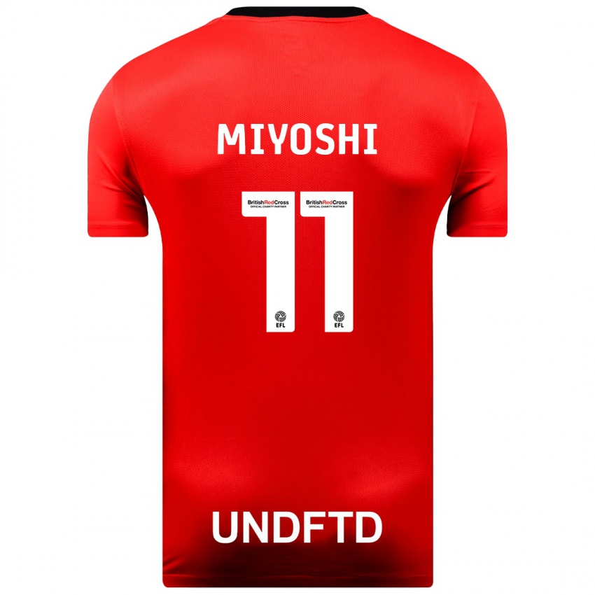 Heren Koji Miyoshi #11 Rood Uitshirt Uittenue 2023/24 T-Shirt België