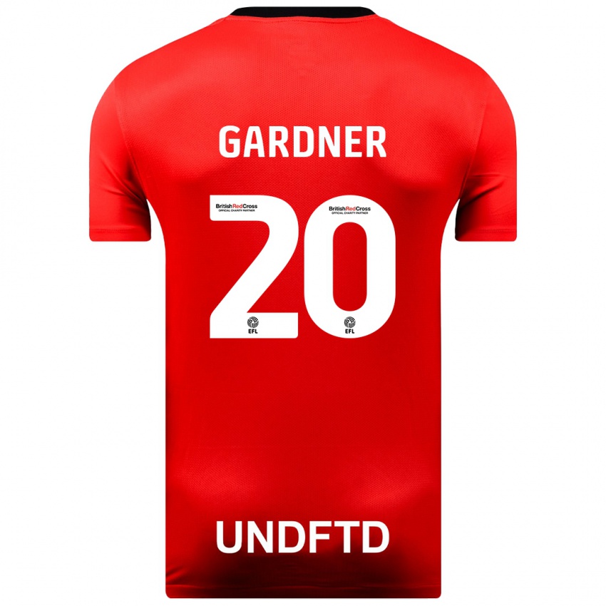 Heren Gary Gardner #20 Rood Uitshirt Uittenue 2023/24 T-Shirt België