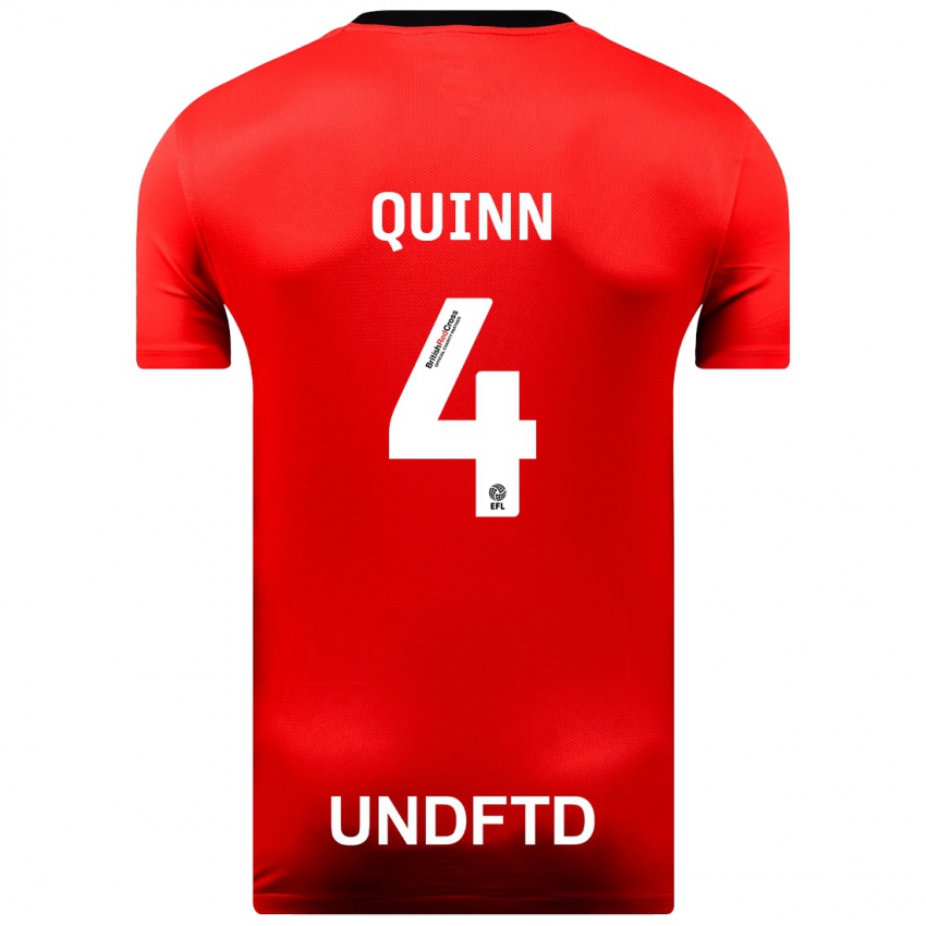 Heren Louise Catherine Quinn #4 Rood Uitshirt Uittenue 2023/24 T-Shirt België