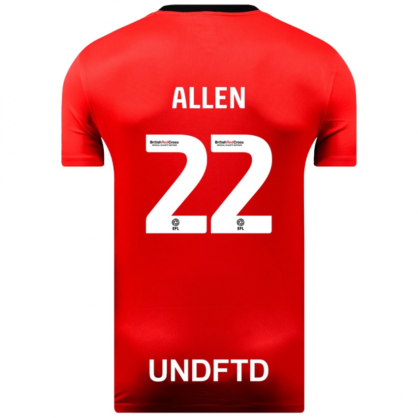 Heren Remi Allen #22 Rood Uitshirt Uittenue 2023/24 T-Shirt België