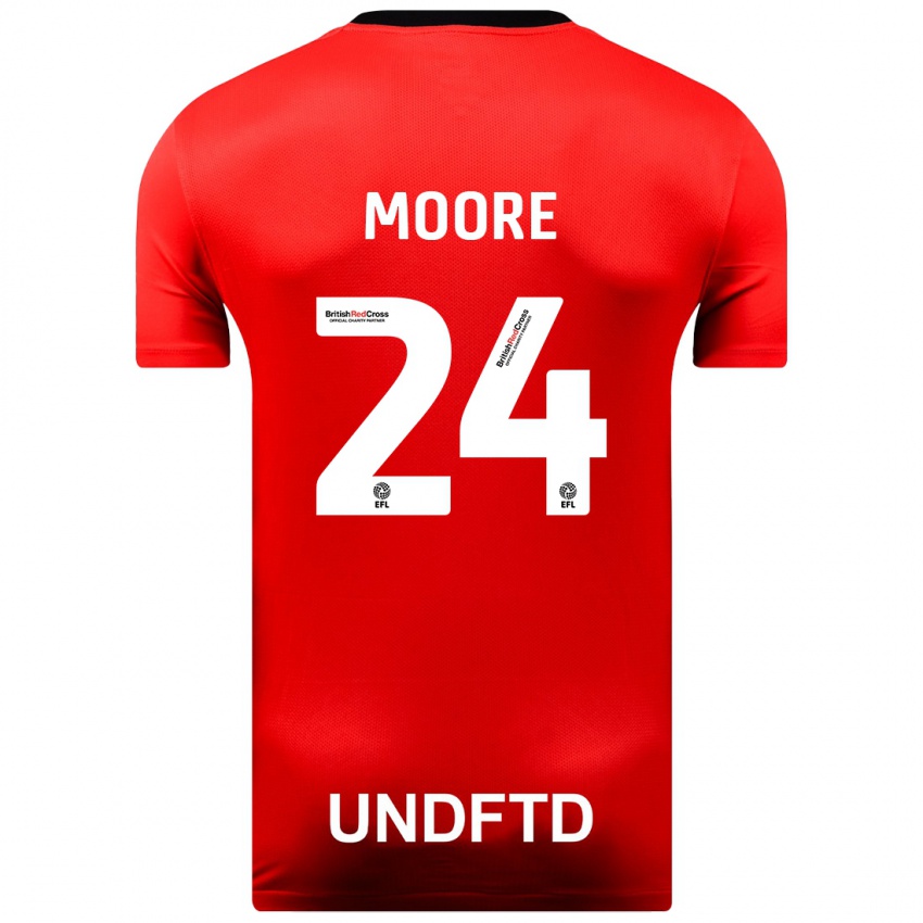 Heren Jade Ellis Moore #24 Rood Uitshirt Uittenue 2023/24 T-Shirt België