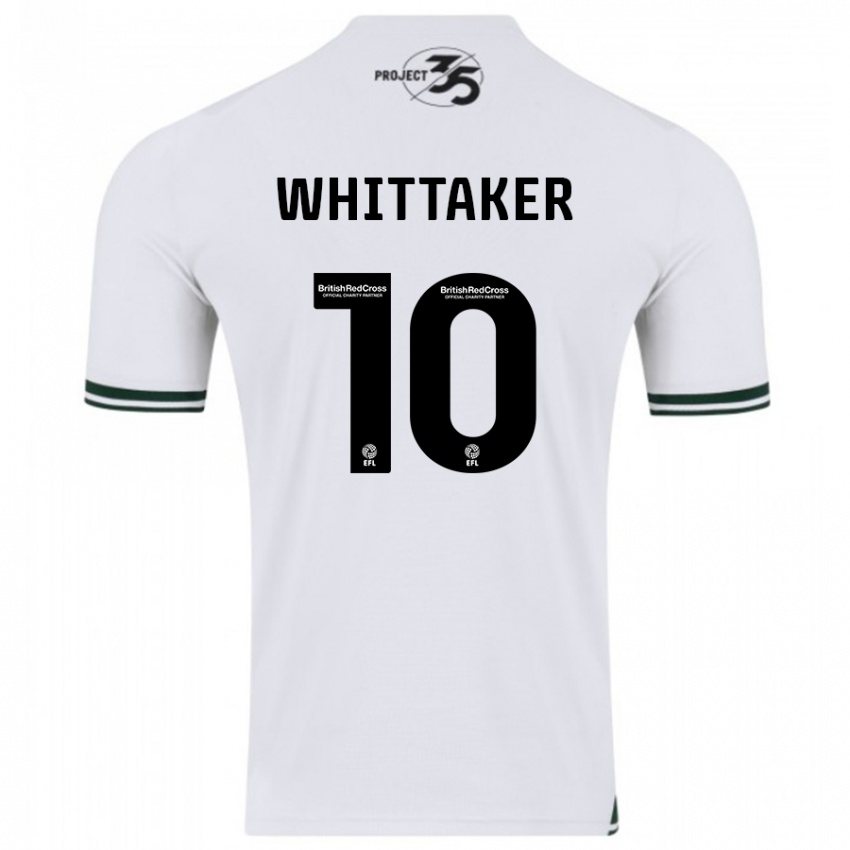 Homme Maillot Morgan Whittaker #10 Blanc Tenues Extérieur 2023/24 T-Shirt Belgique