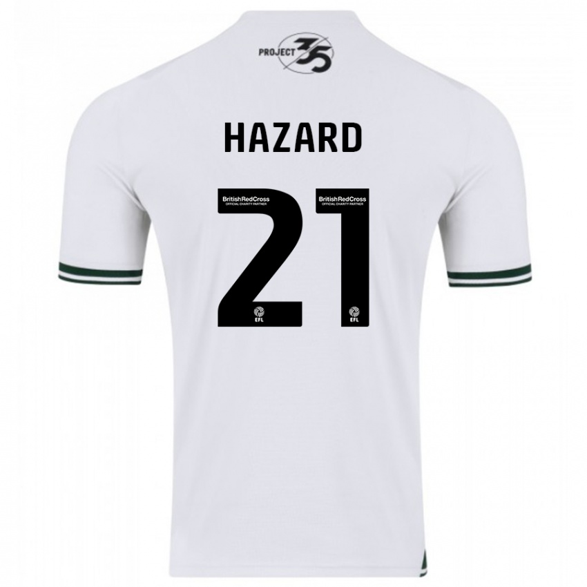 Heren Conor Hazard #21 Wit Uitshirt Uittenue 2023/24 T-Shirt België