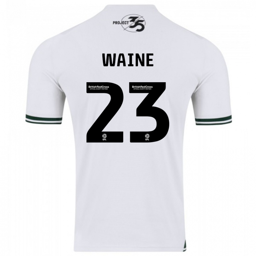 Heren Ben Waine #23 Wit Uitshirt Uittenue 2023/24 T-Shirt België