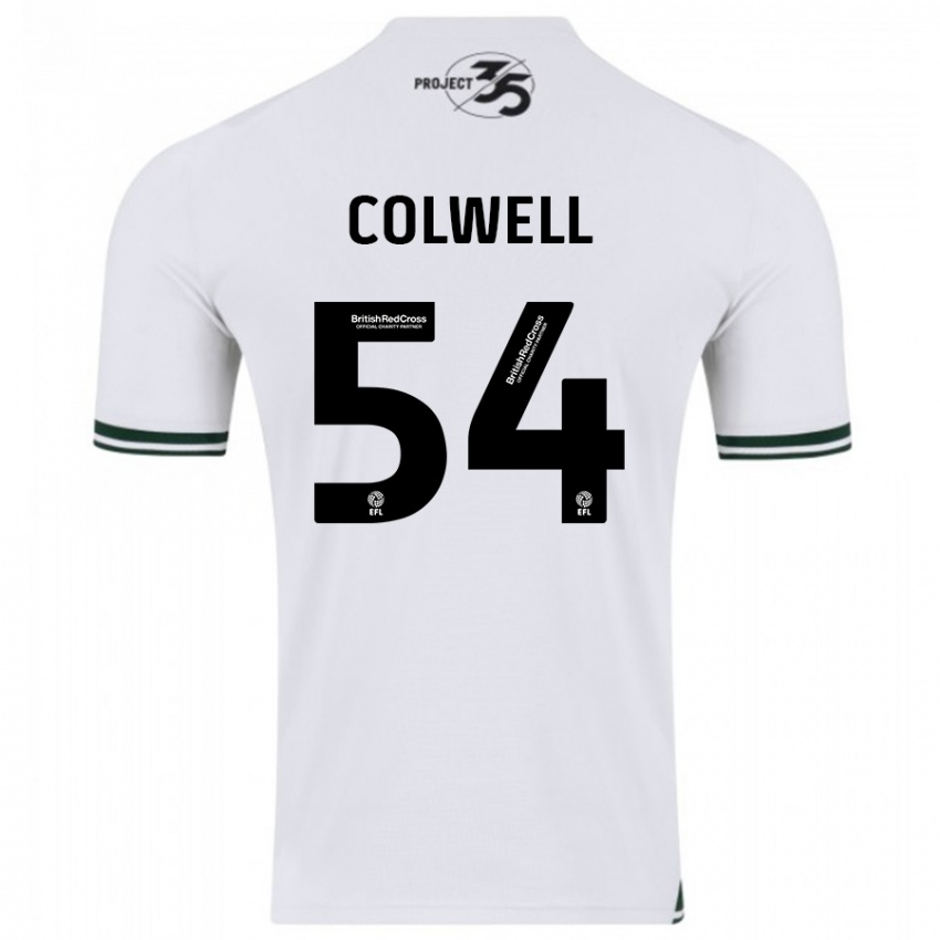 Herren Lewis Colwell #54 Weiß Auswärtstrikot Trikot 2023/24 T-Shirt Belgien