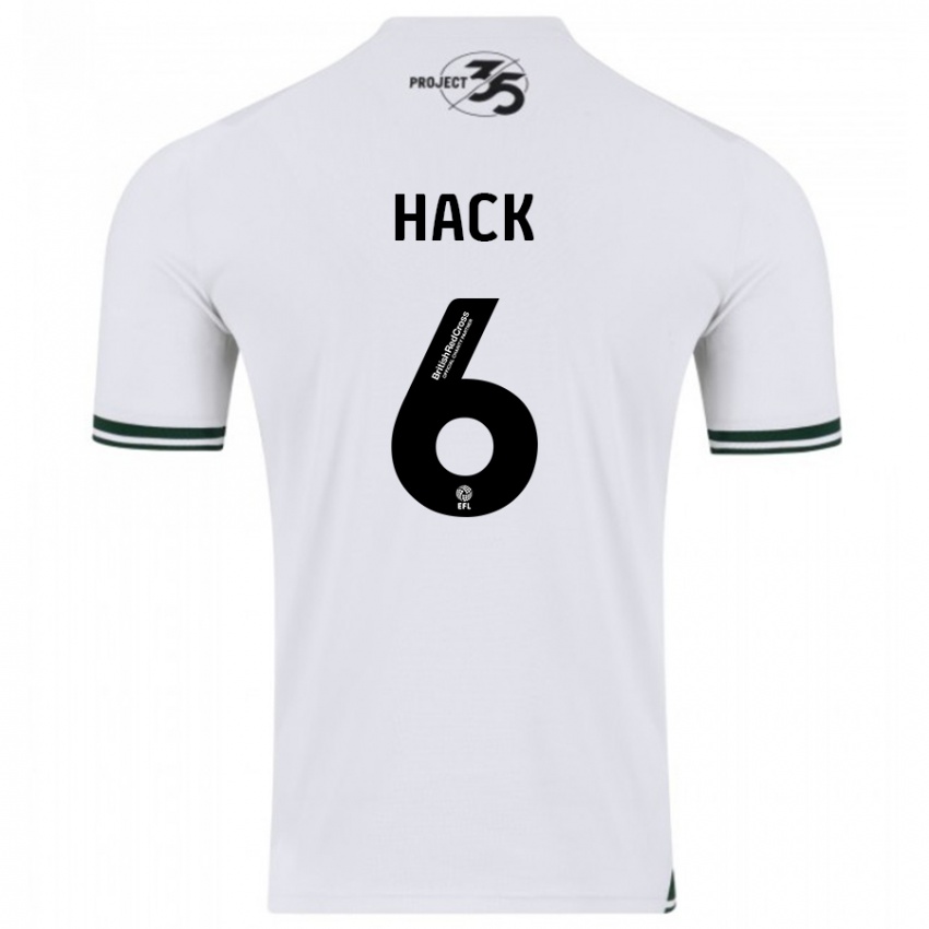 Herren Lucy Hack #6 Weiß Auswärtstrikot Trikot 2023/24 T-Shirt Belgien