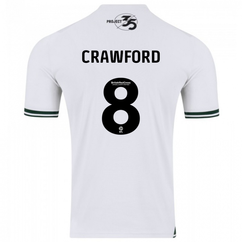 Herren Imy Crawford #8 Weiß Auswärtstrikot Trikot 2023/24 T-Shirt Belgien