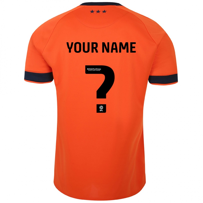 Heren Uw Naam #0 Oranje Uitshirt Uittenue 2023/24 T-Shirt België