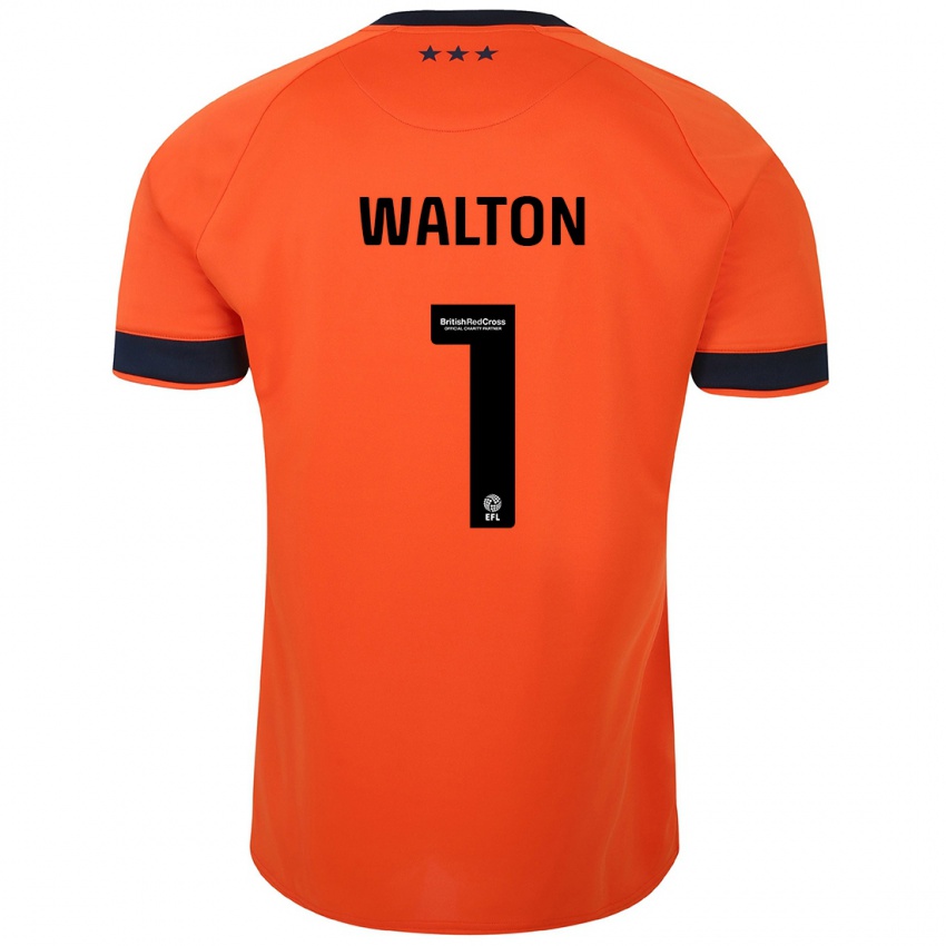Heren Christian Walton #1 Oranje Uitshirt Uittenue 2023/24 T-Shirt België