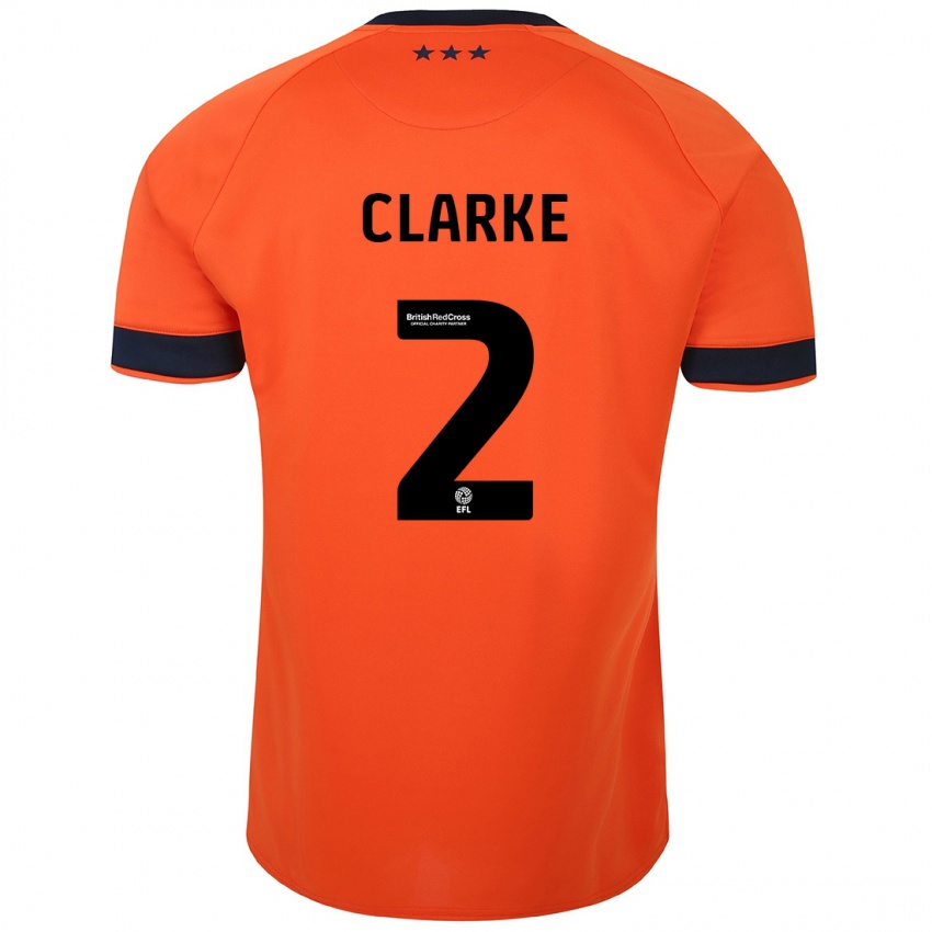 Heren Harry Clarke #2 Oranje Uitshirt Uittenue 2023/24 T-Shirt België