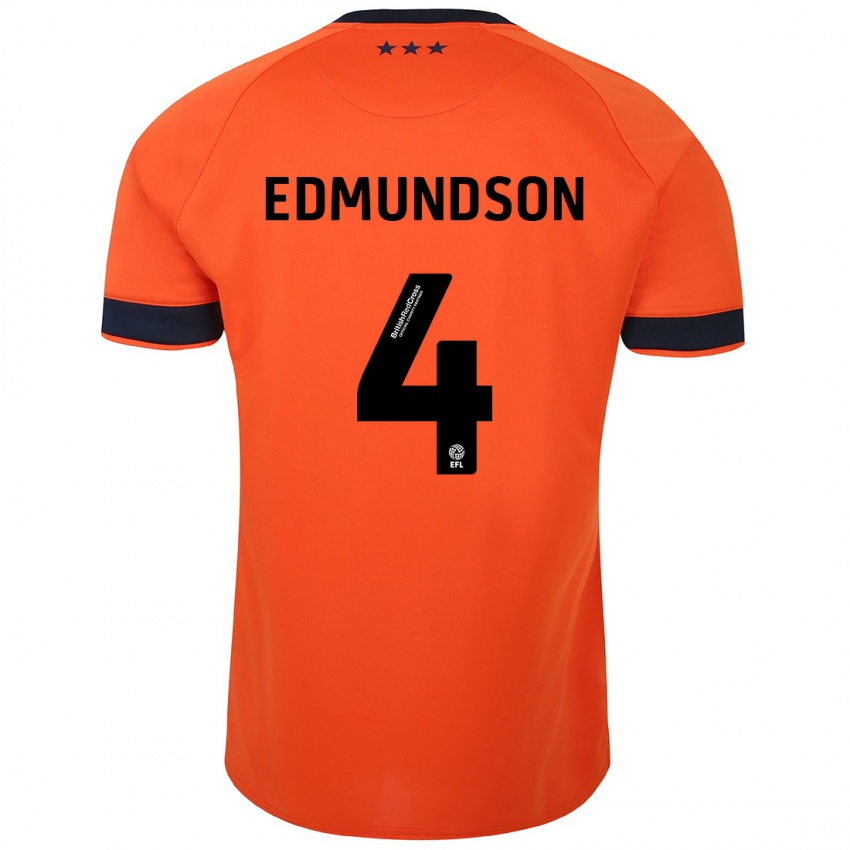 Heren George Edmundson #4 Oranje Uitshirt Uittenue 2023/24 T-Shirt België