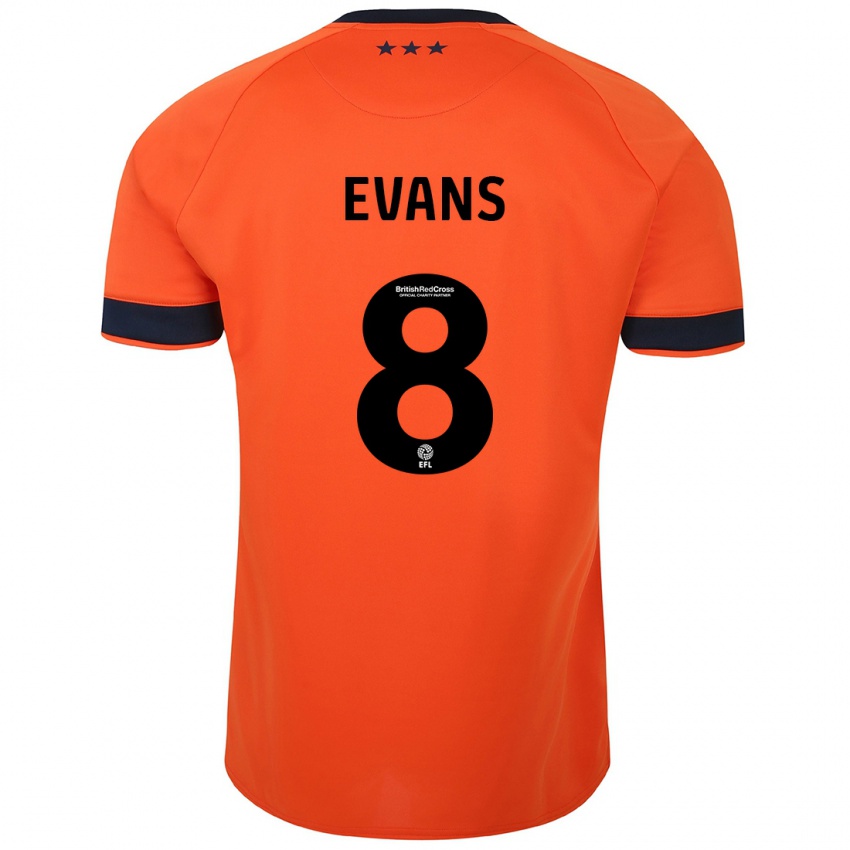 Heren Lee Evans #8 Oranje Uitshirt Uittenue 2023/24 T-Shirt België