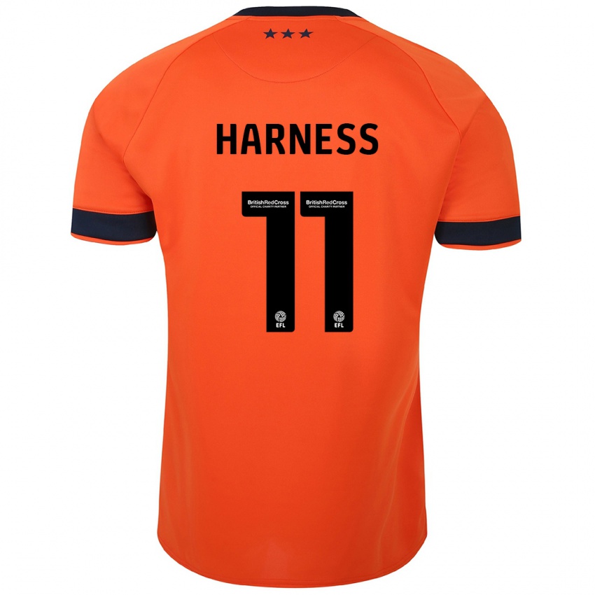 Heren Marcus Harness #11 Oranje Uitshirt Uittenue 2023/24 T-Shirt België