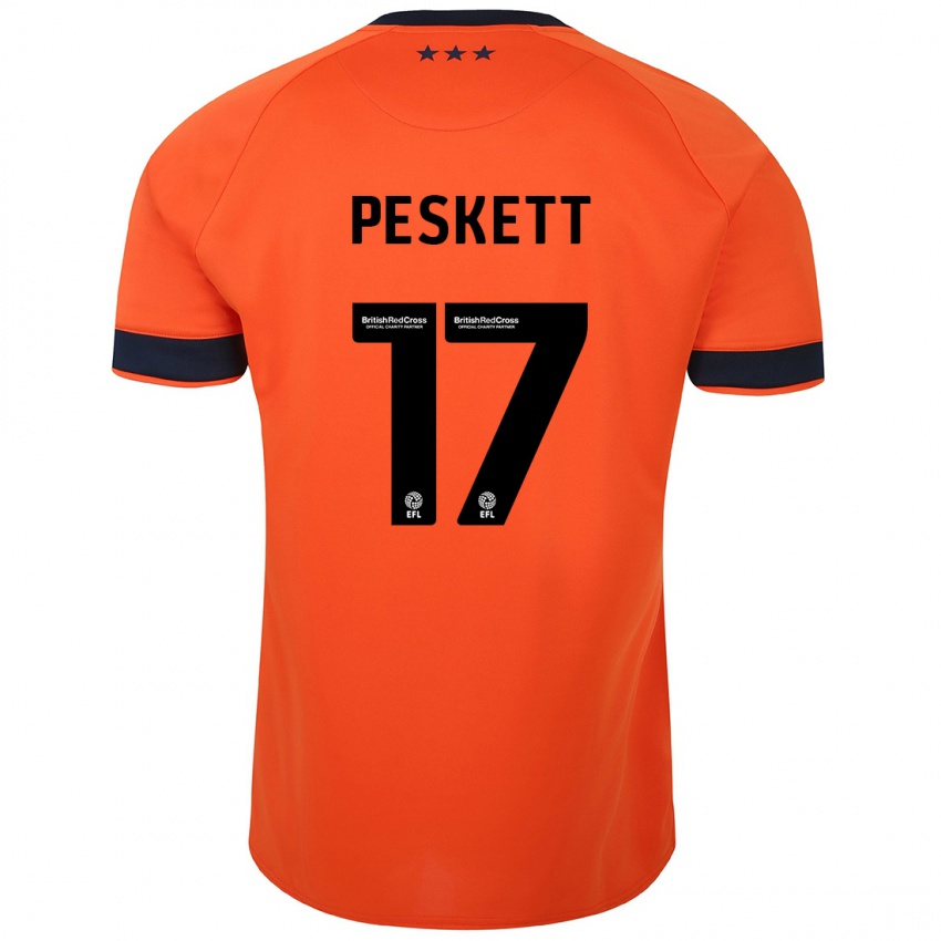 Heren Sophie Peskett #17 Oranje Uitshirt Uittenue 2023/24 T-Shirt België
