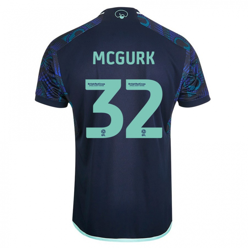 Heren Sean Mcgurk #32 Blauw Uitshirt Uittenue 2023/24 T-Shirt België